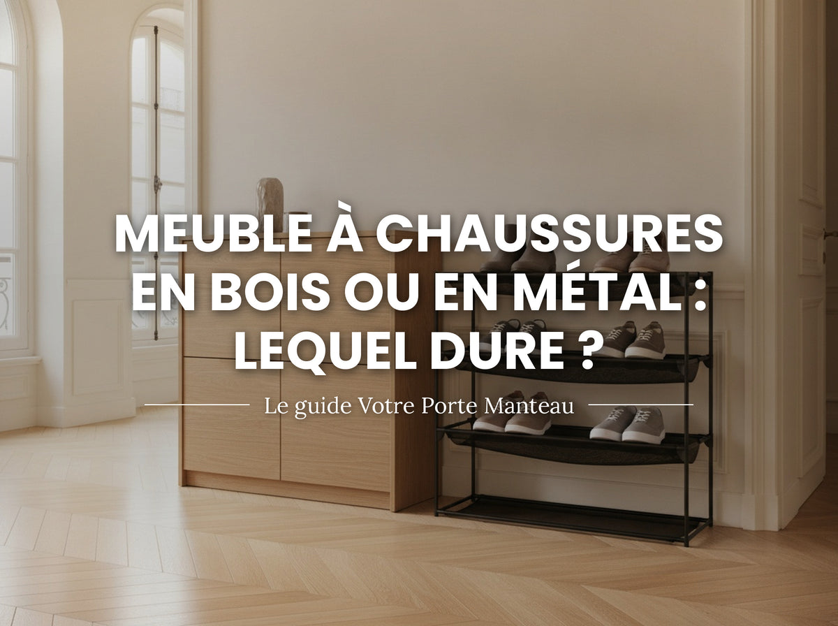 Meuble à chaussures en bois ou en métal : lequel dure ? Image