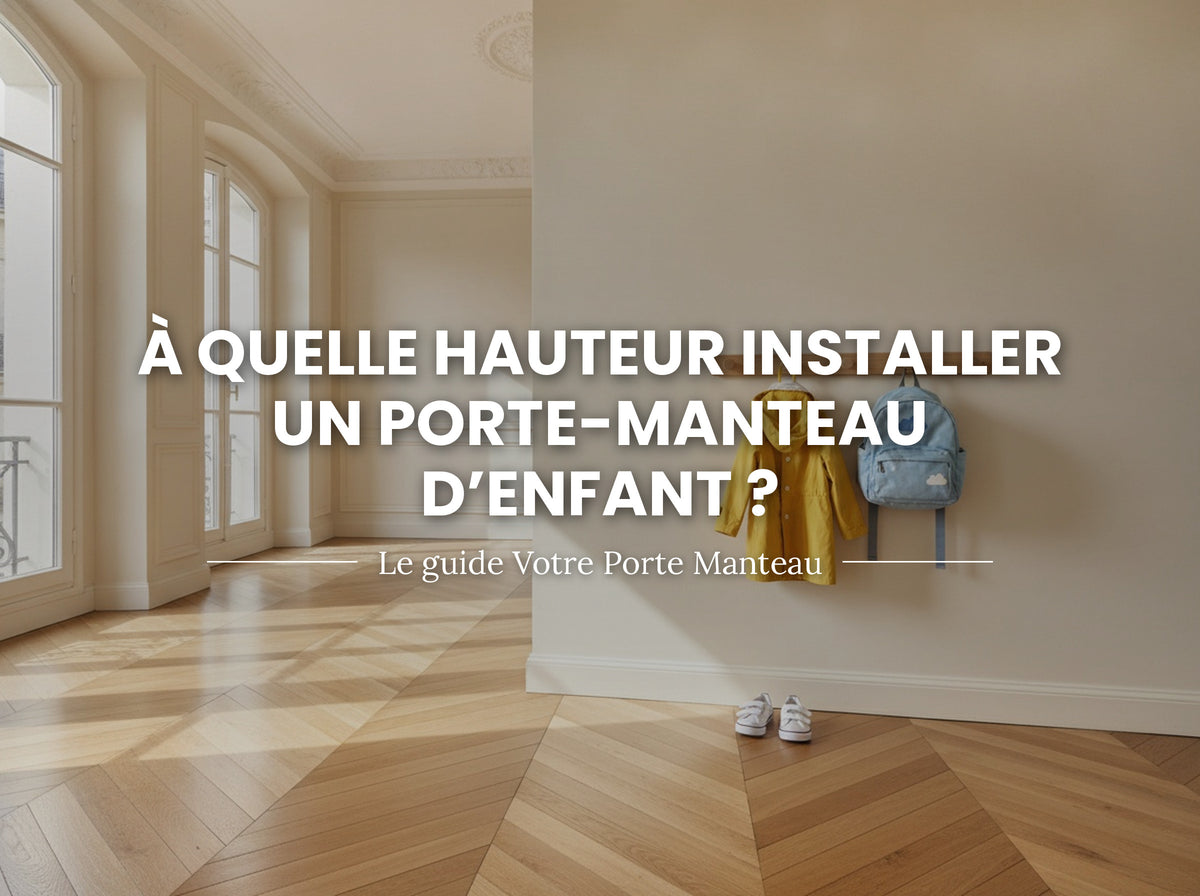 À quelle hauteur installer un porte-manteau d'enfant ? Image