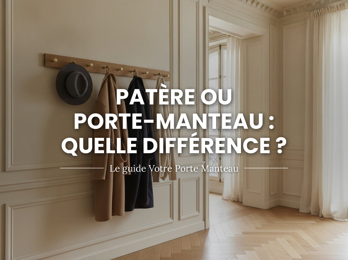 Patère ou porte-manteau : quelle différence ? Image