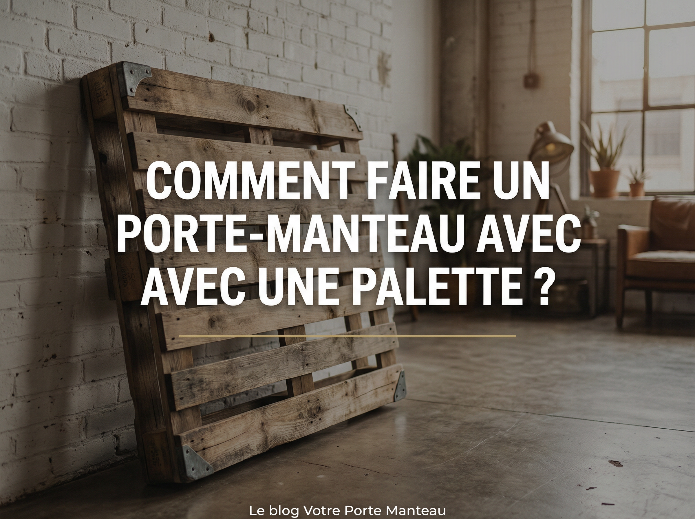 Comment faire un porte manteau avec une palette ? - Le guide Votre Porte Manteau Image