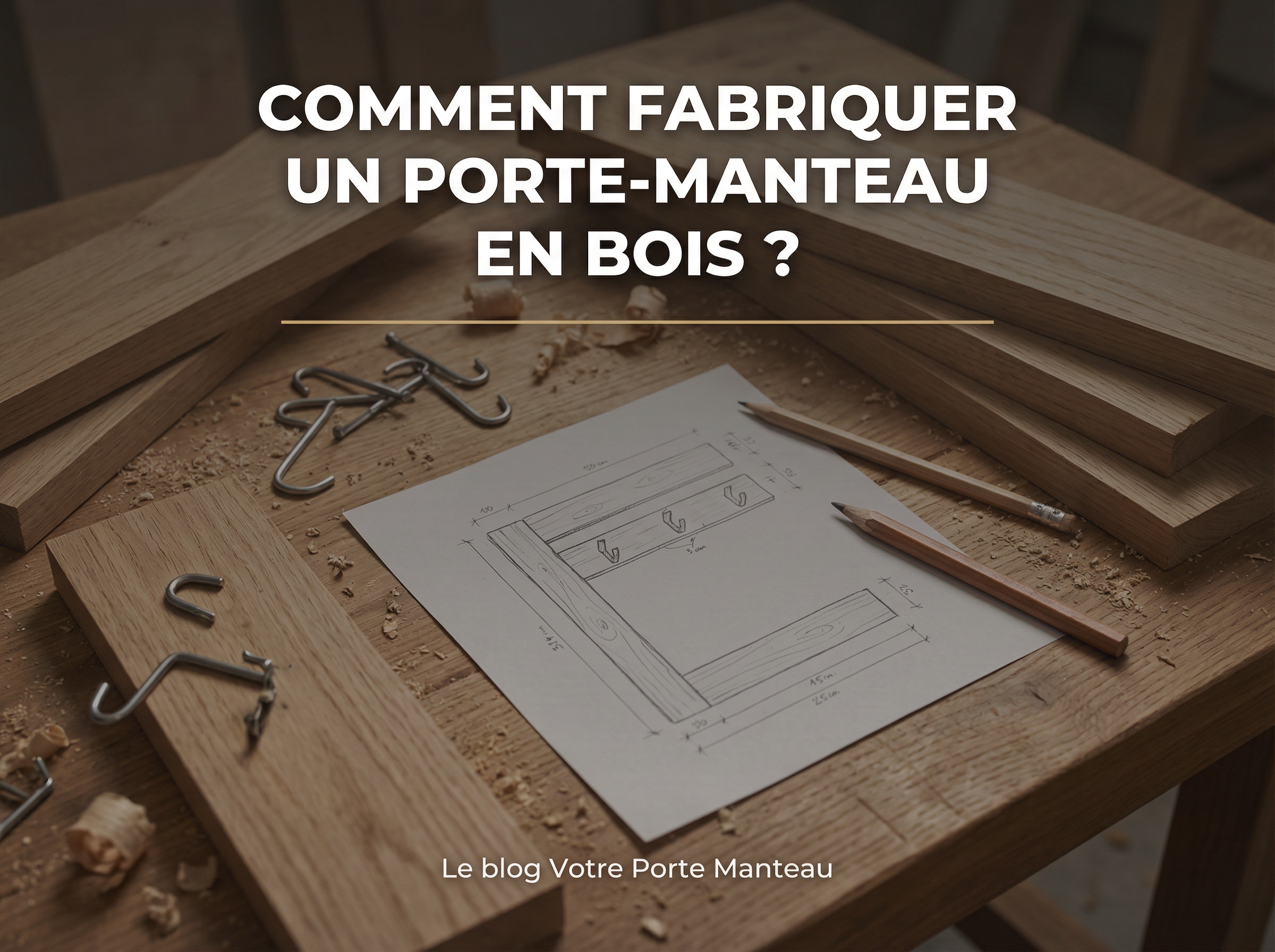 Comment fabriquer un porte manteau en bois ? - Le guide Votre Porte Manteau Image
