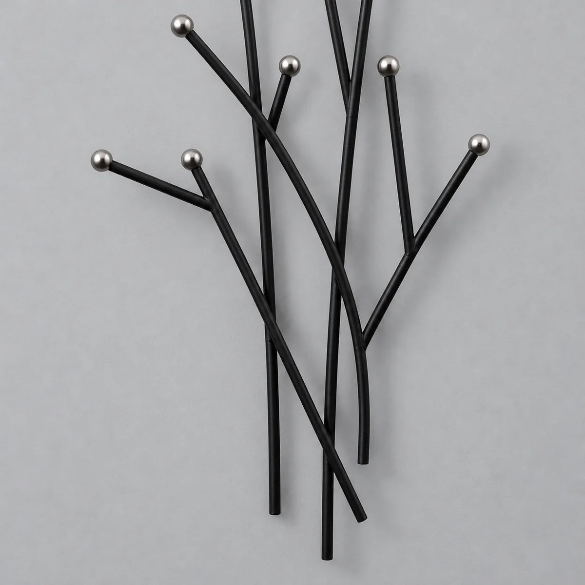 Détail des branches basses et des tiges croisées noires
