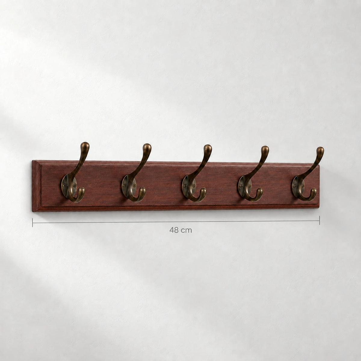 Porte Manteau entrée Ancien Grand Crochet bois - dimensions et largeur 48 cm, fiche technique