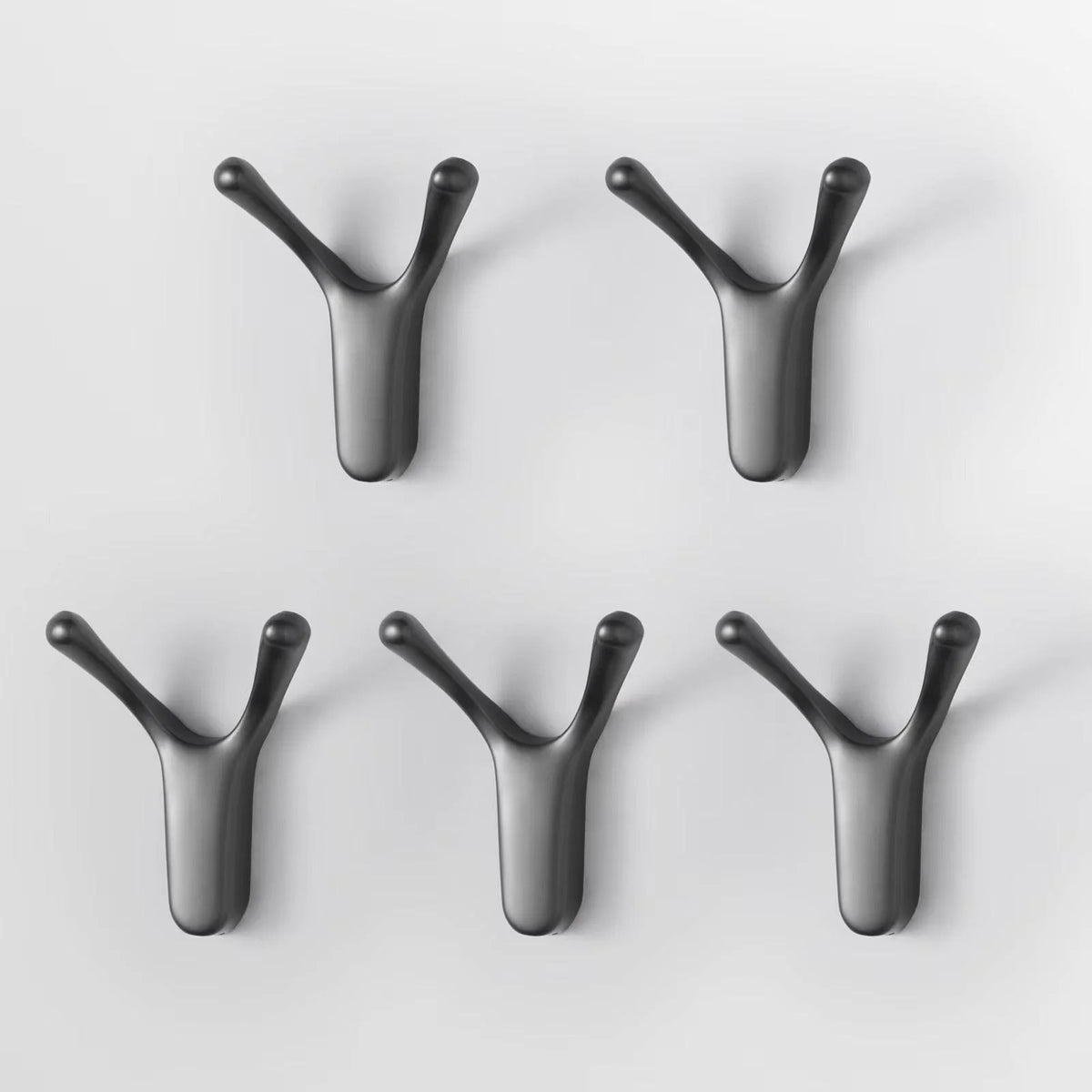 Photo originale de patères Antenne gris graphite montrant le modèle de face