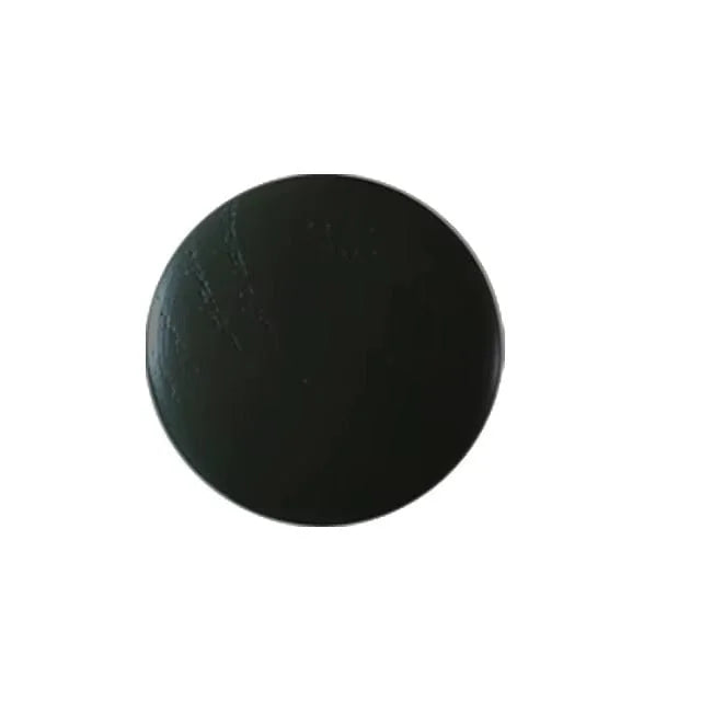 Photo originale de face de la patère ronde noire