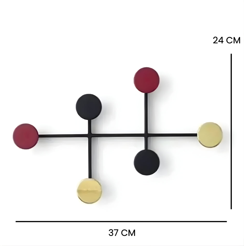 Porte Manteau Mural Rond coloré