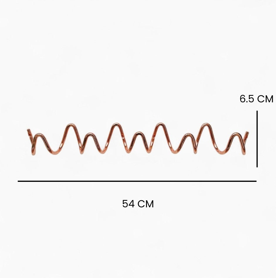 Porte Manteau design Vrille rose