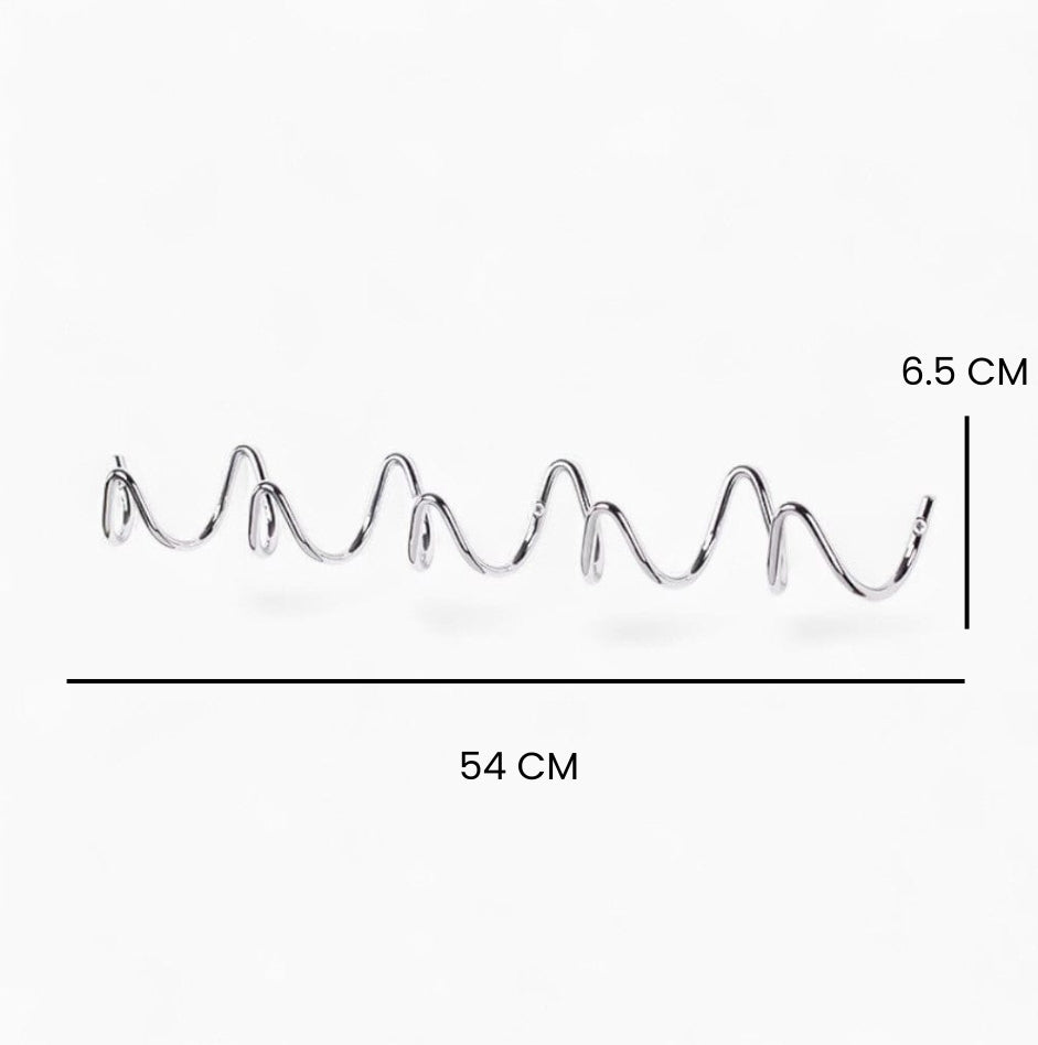 Porte Manteau design Vrille chrome