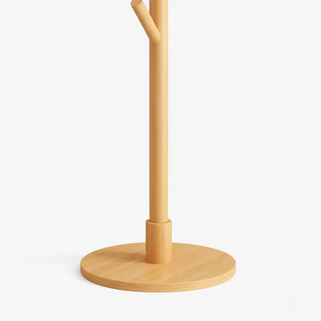 Porte Manteau sur Pied Arbre 12 Crochets bois claire