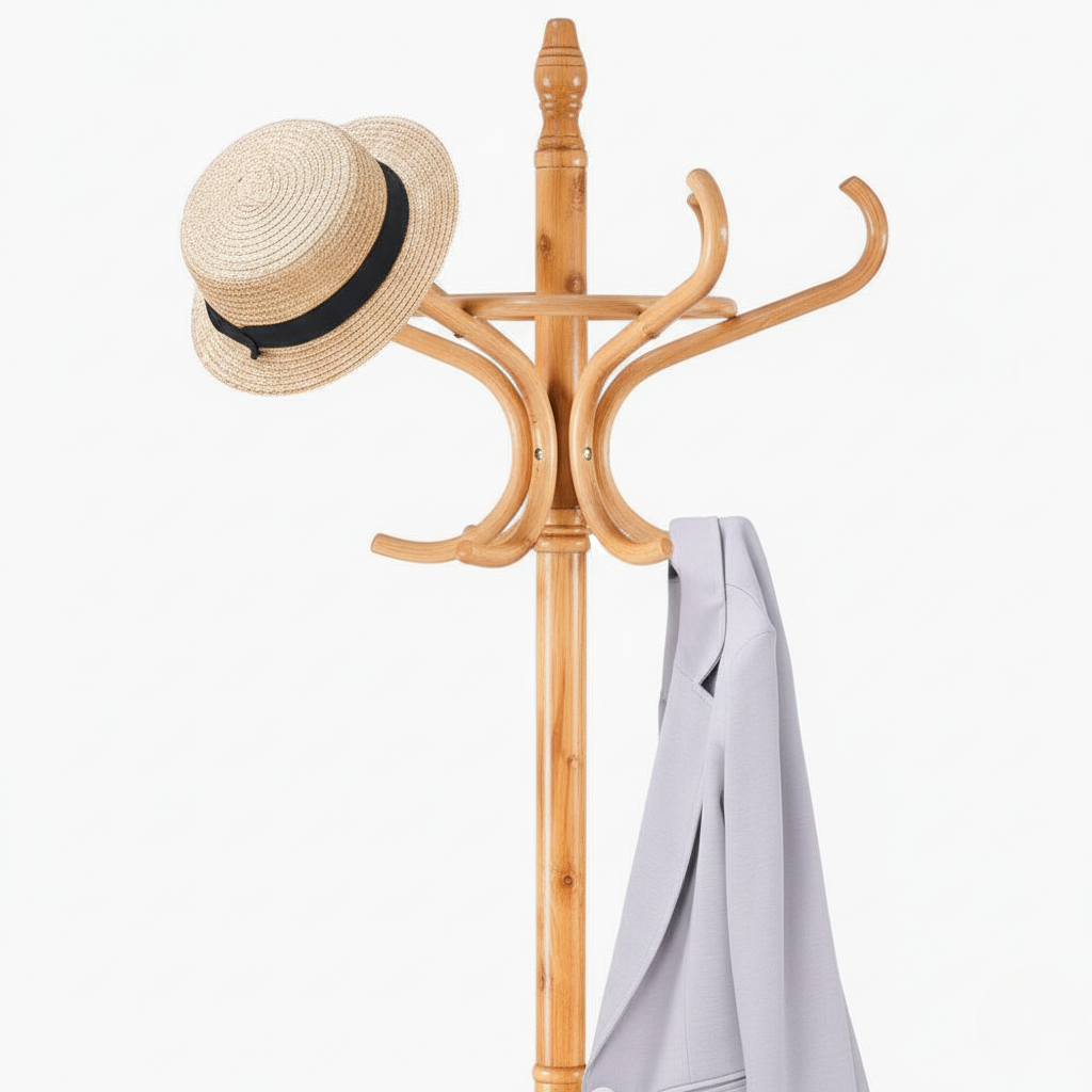 Porte Manteau Perroquet bois claire