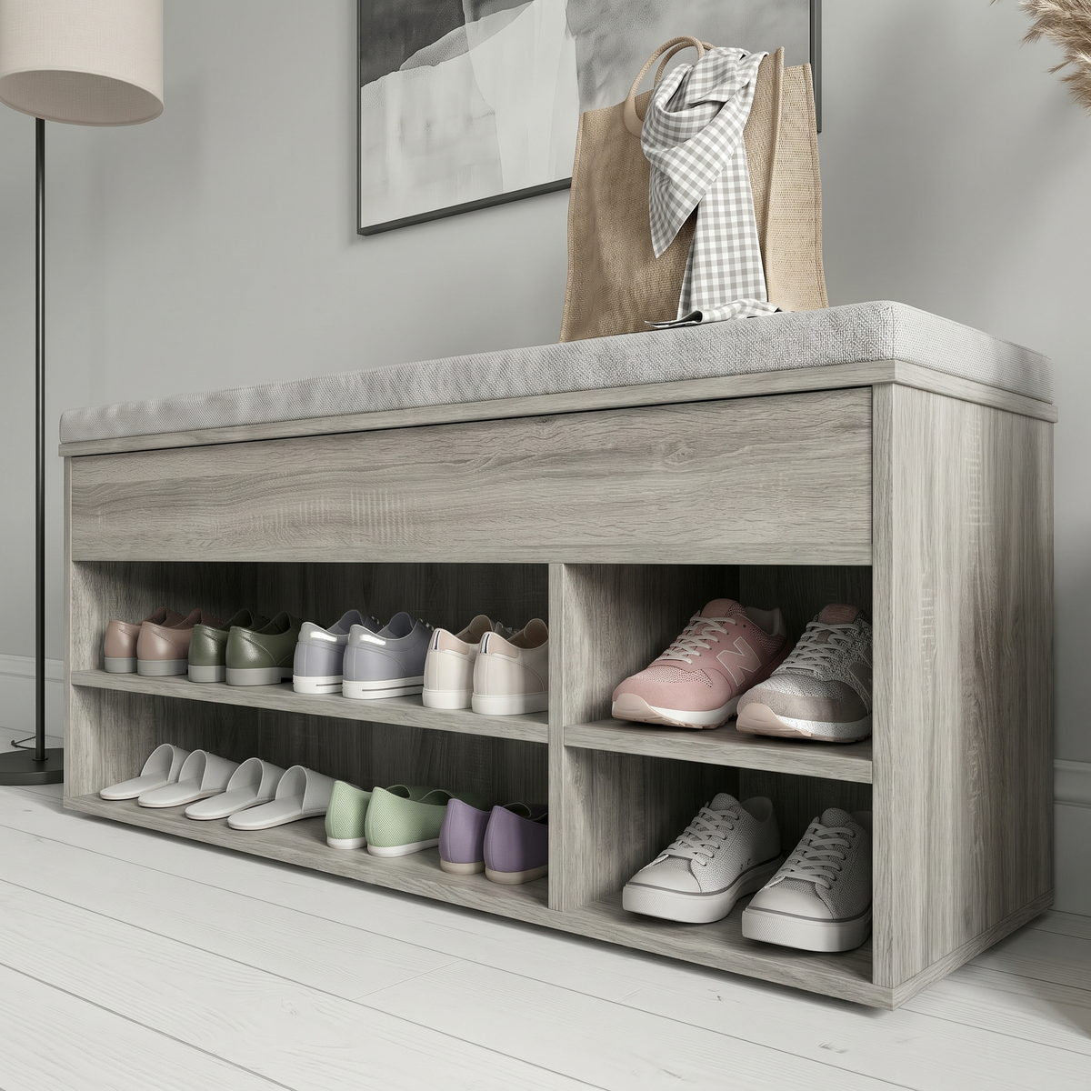 Meuble Chaussure Banc Bas Bois