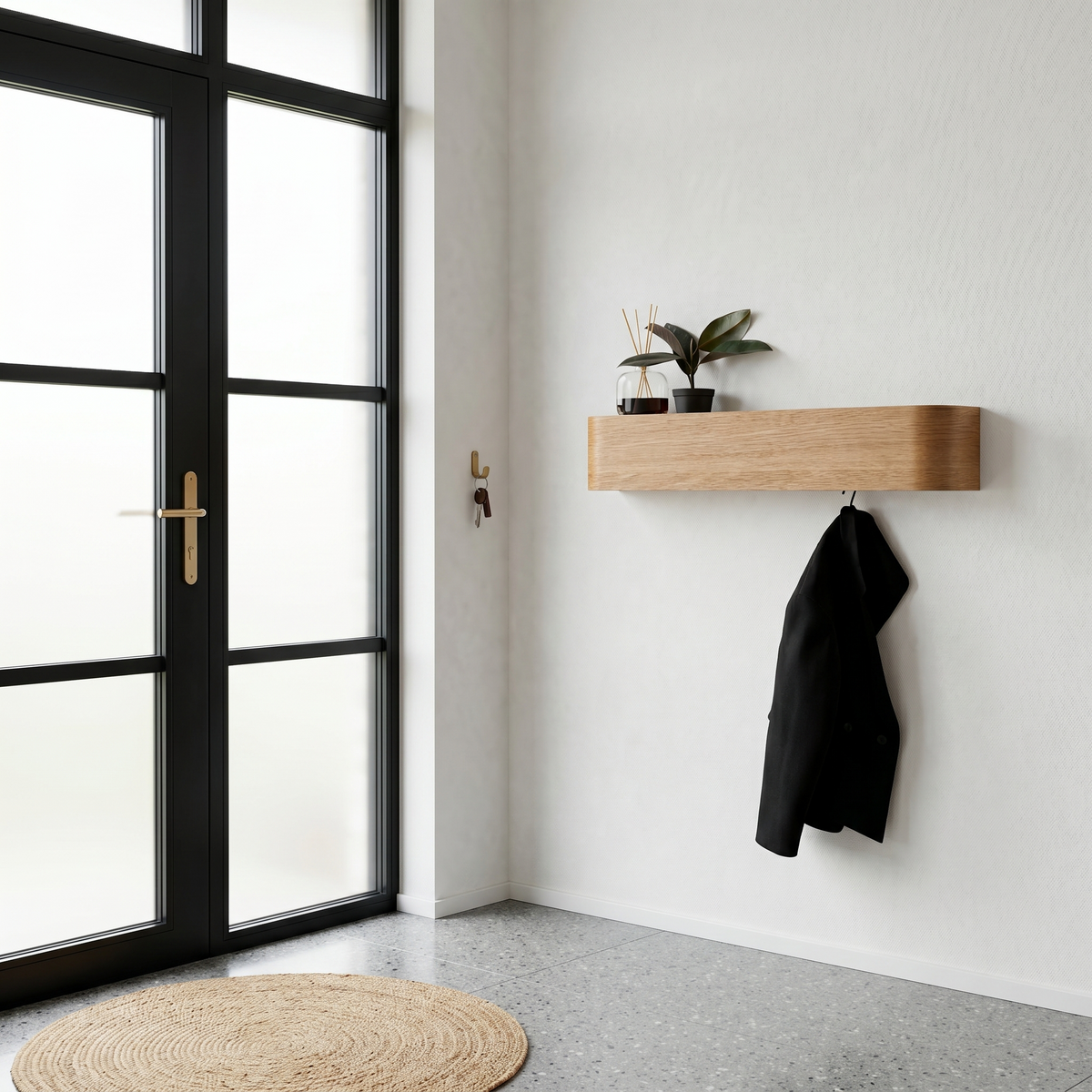 Porte Manteau Mural Bois