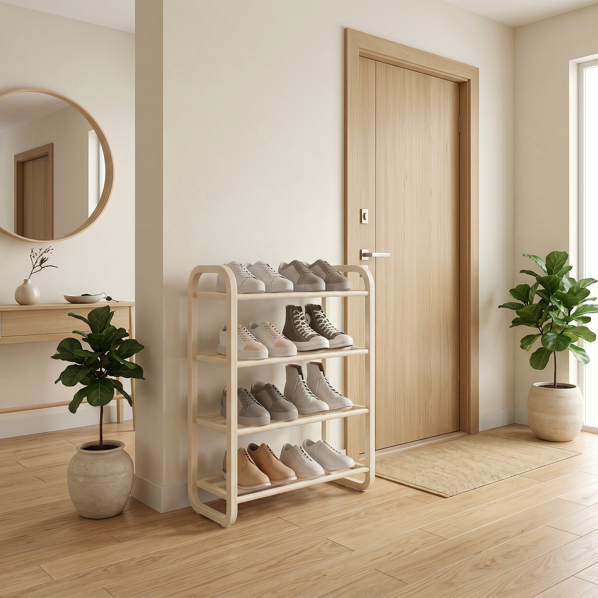 Meuble Chaussure Design Blanc