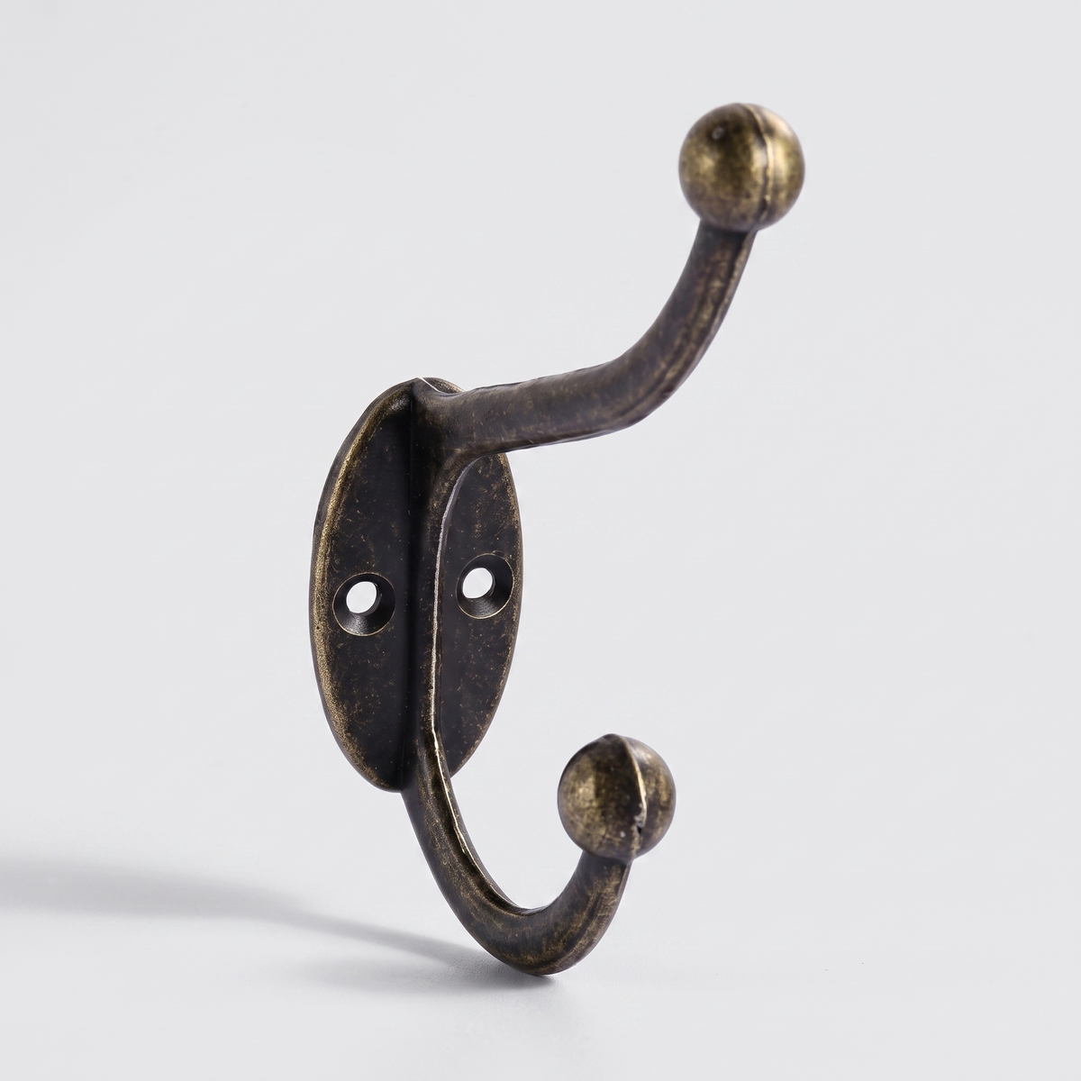 Patère Porte-Manteau Bronze Antique Double — Votre Porte Manteau