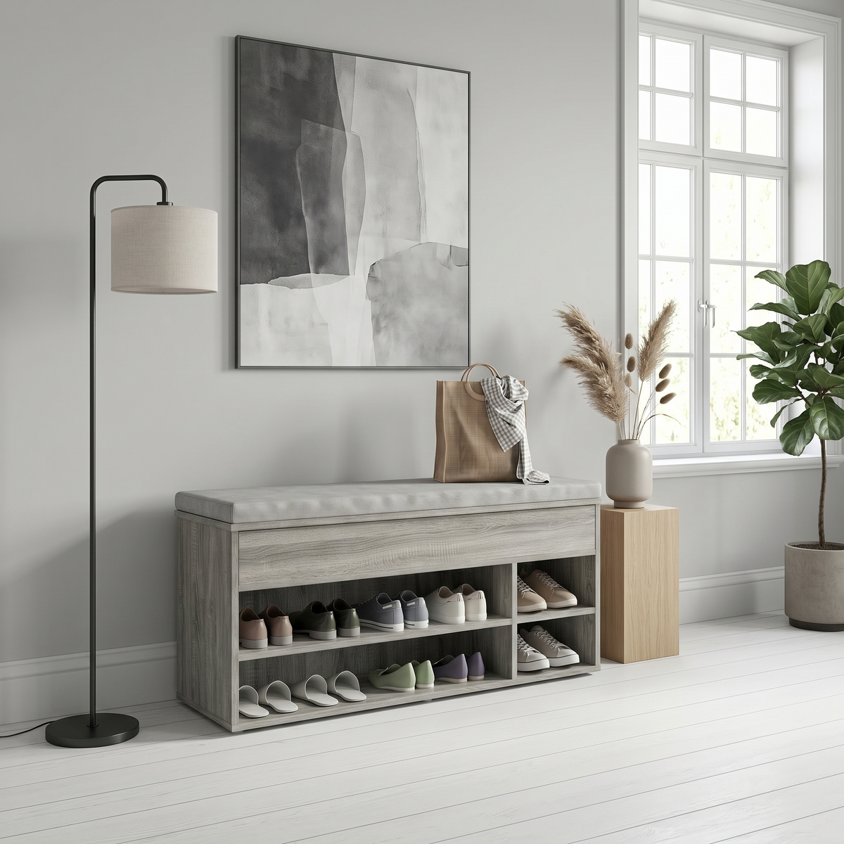 Meuble Chaussure Banc Bas Bois
