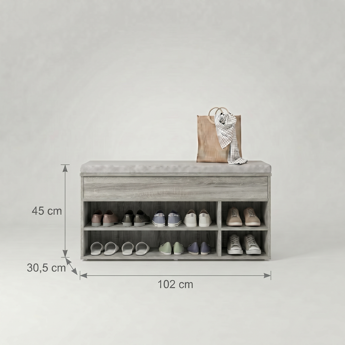 Meuble Chaussure Banc Bas Bois