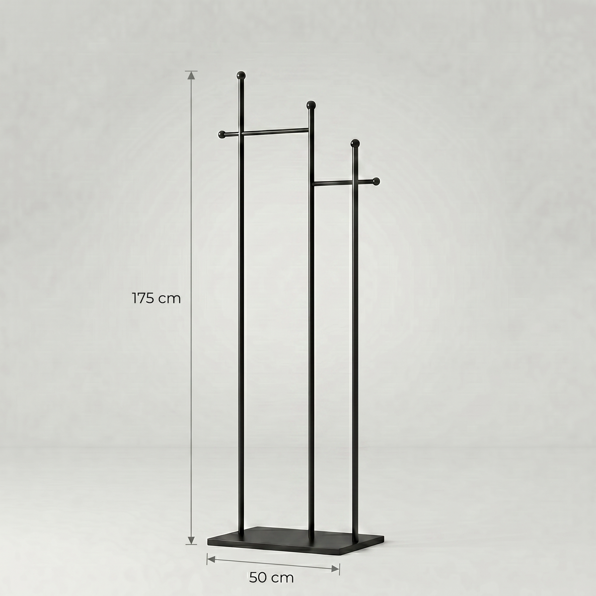 Porte Manteau sur Pied design noir