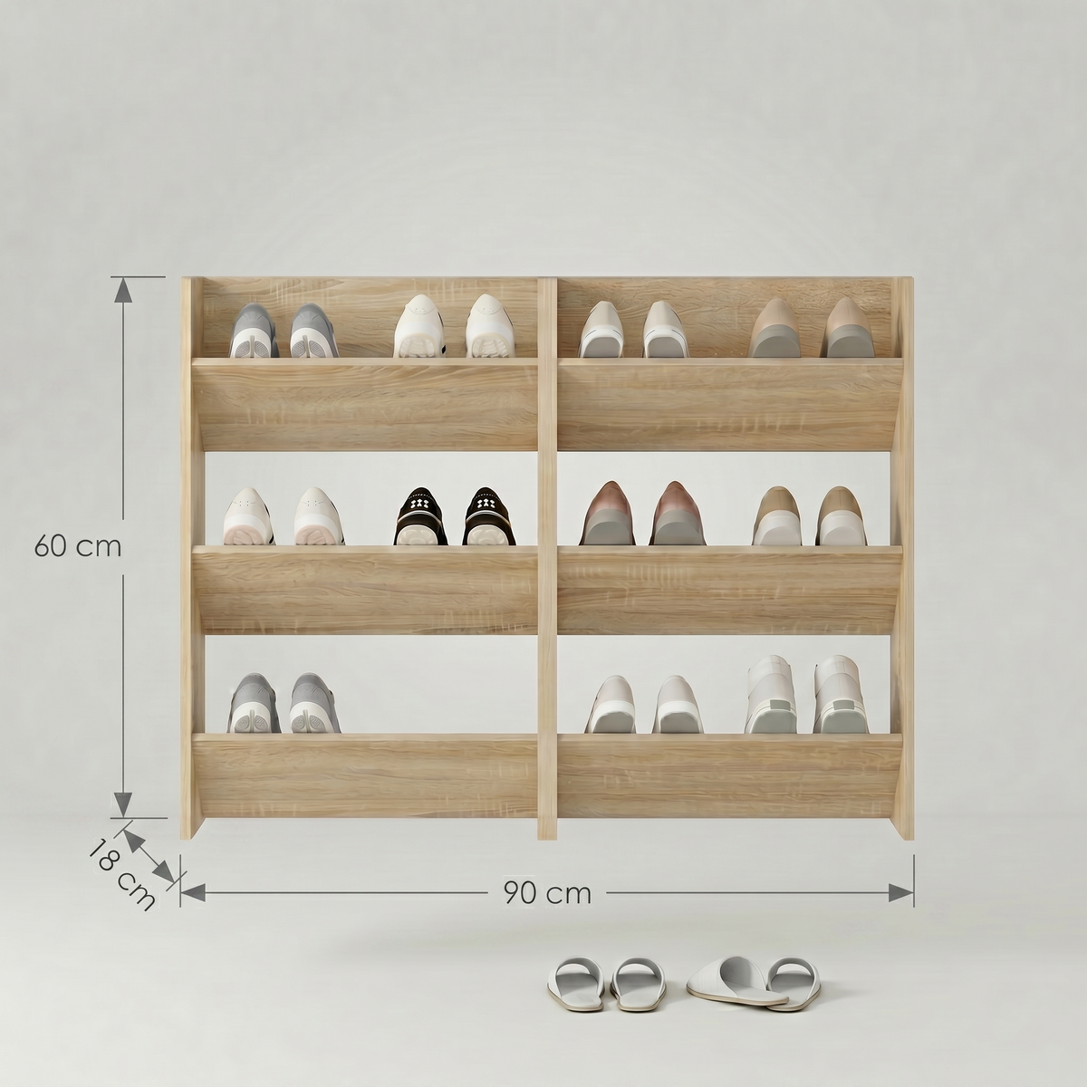 Meuble Chaussure Mural Bois