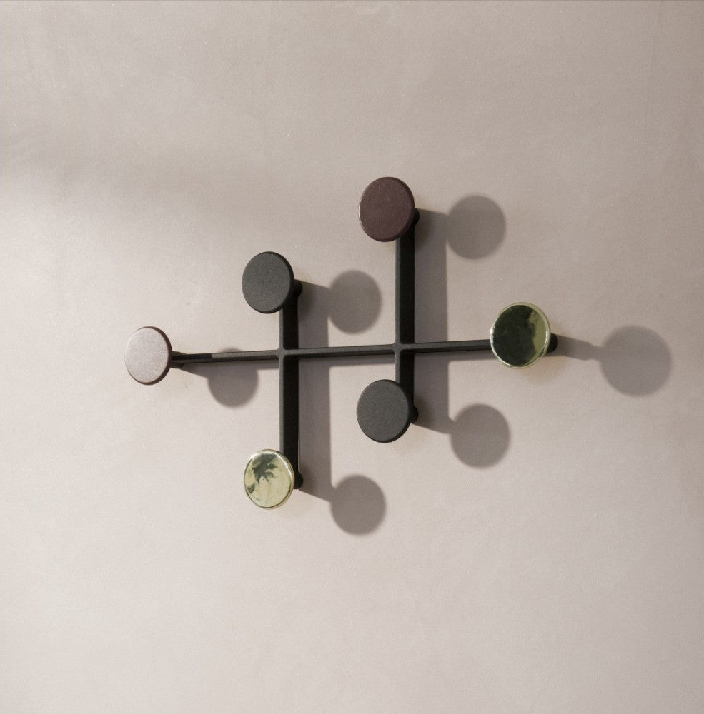 Porte Manteau Mural Rond coloré