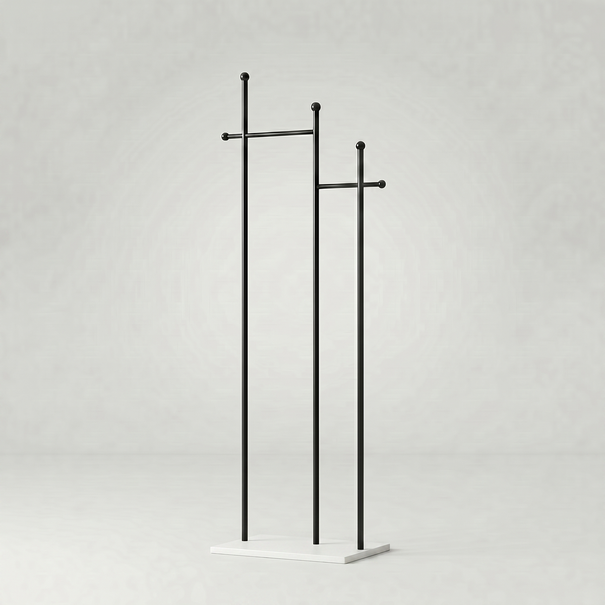 Porte Manteau sur Pied design blanc/noir