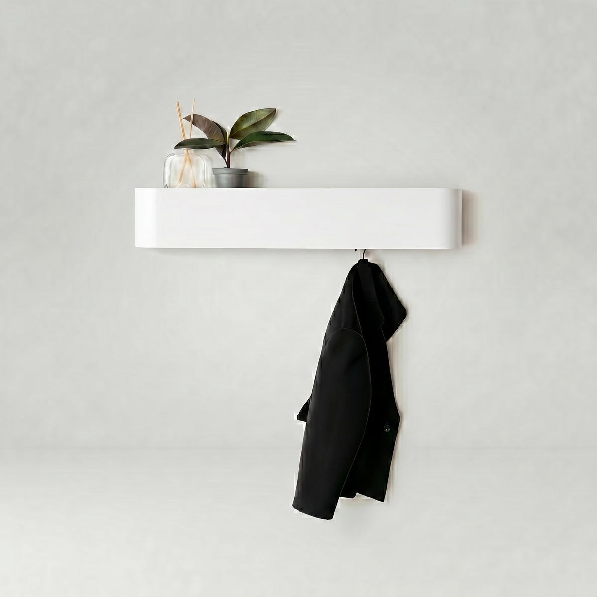 Porte Manteau Mural blanc