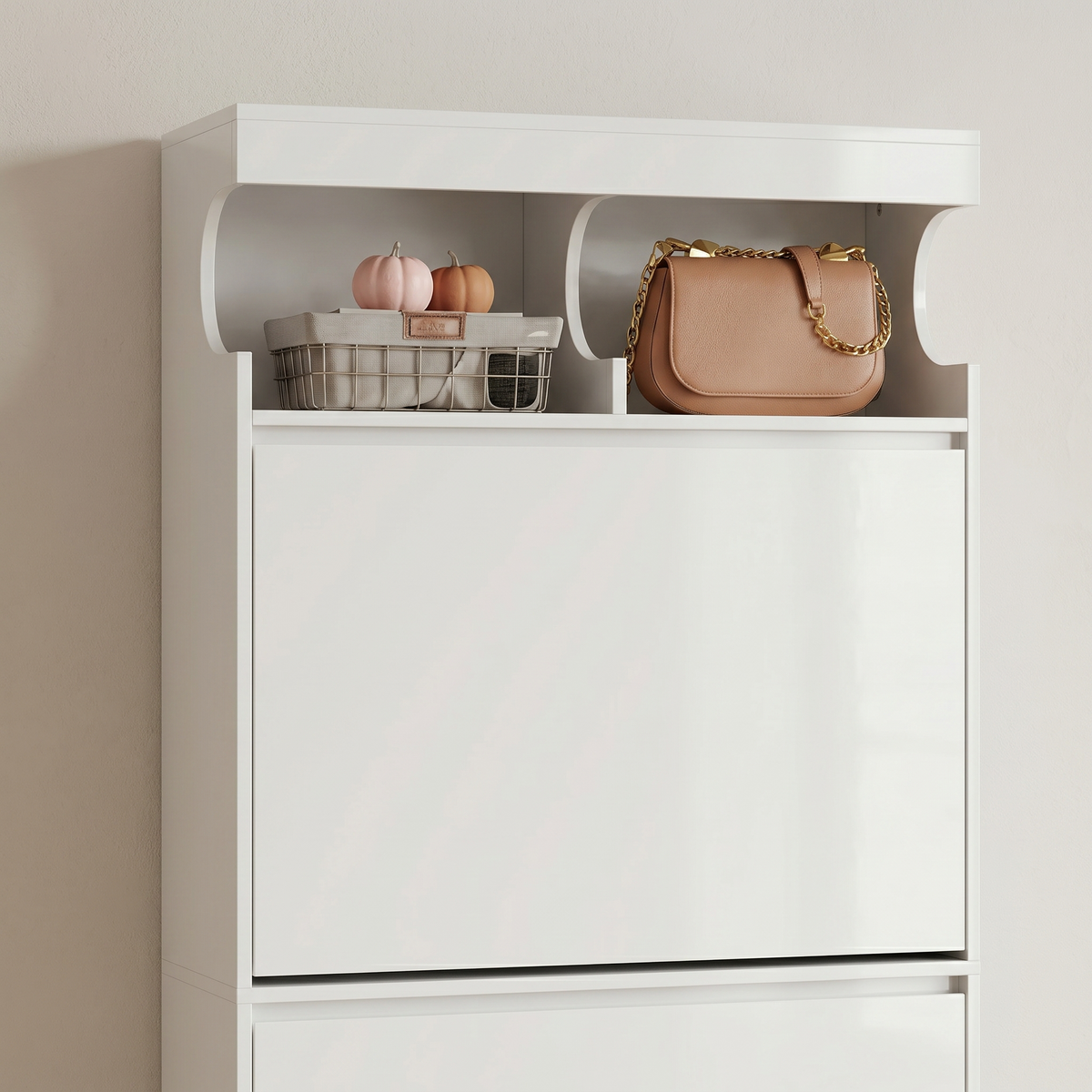 Meuble Chaussure Blanc Haut