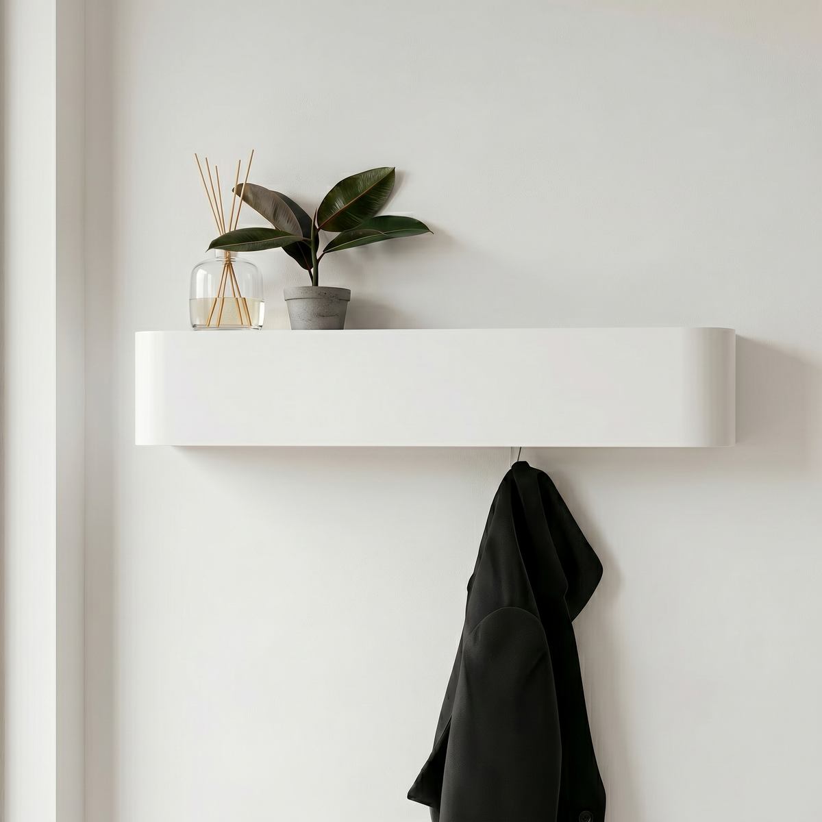Porte Manteau Mural blanc