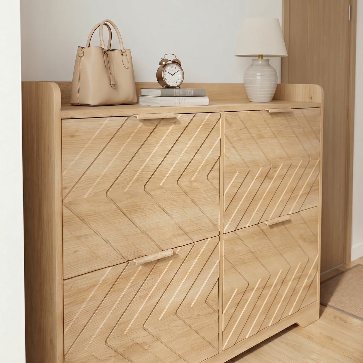 Meuble Chaussure Bois Grand Rangement