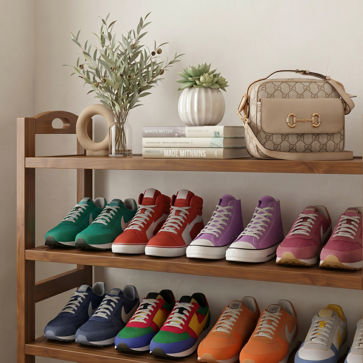Meuble Rangement Chaussures Bois