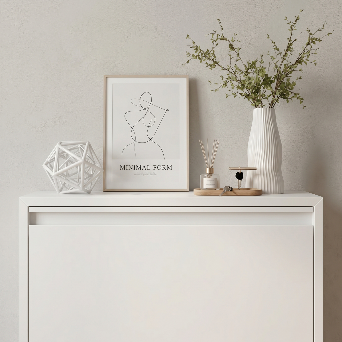 Meuble Chaussure Suspendu Blanc