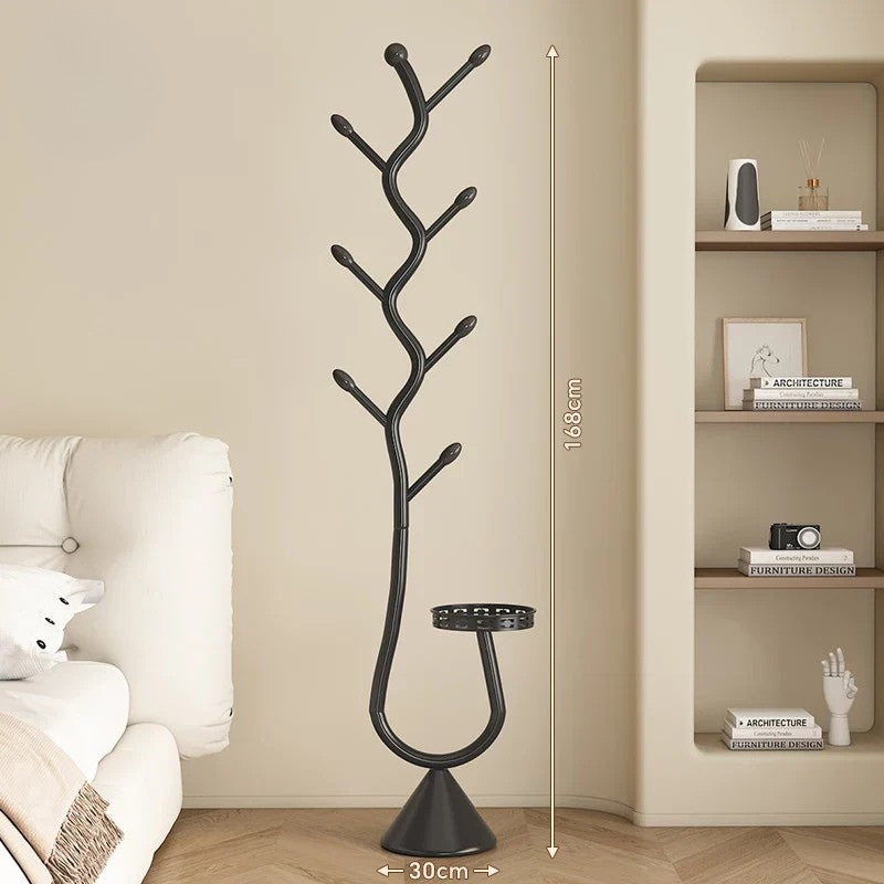 Porte Manteau sur Pied Rangement bas noir