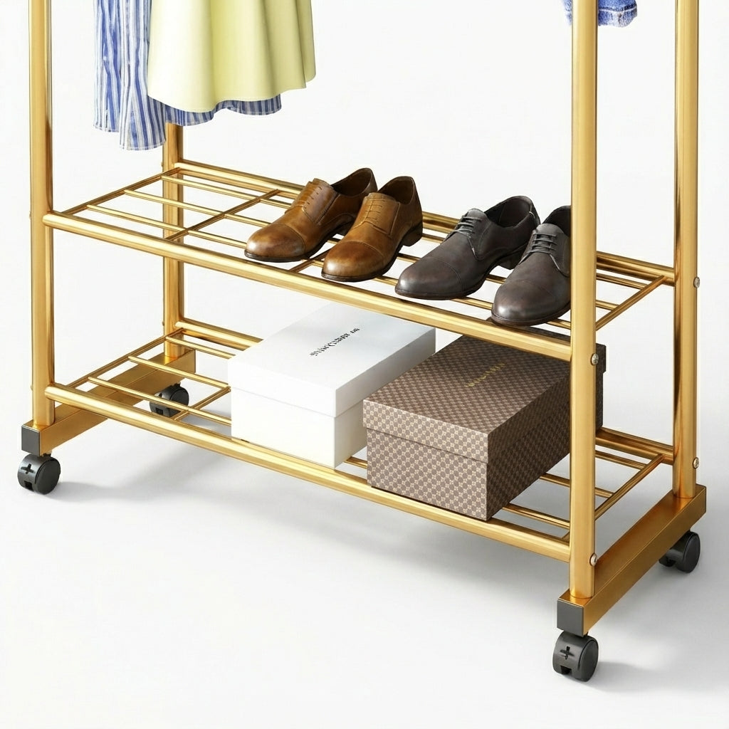 Porte Manteau Meuble Chaussure Petit Luxe or