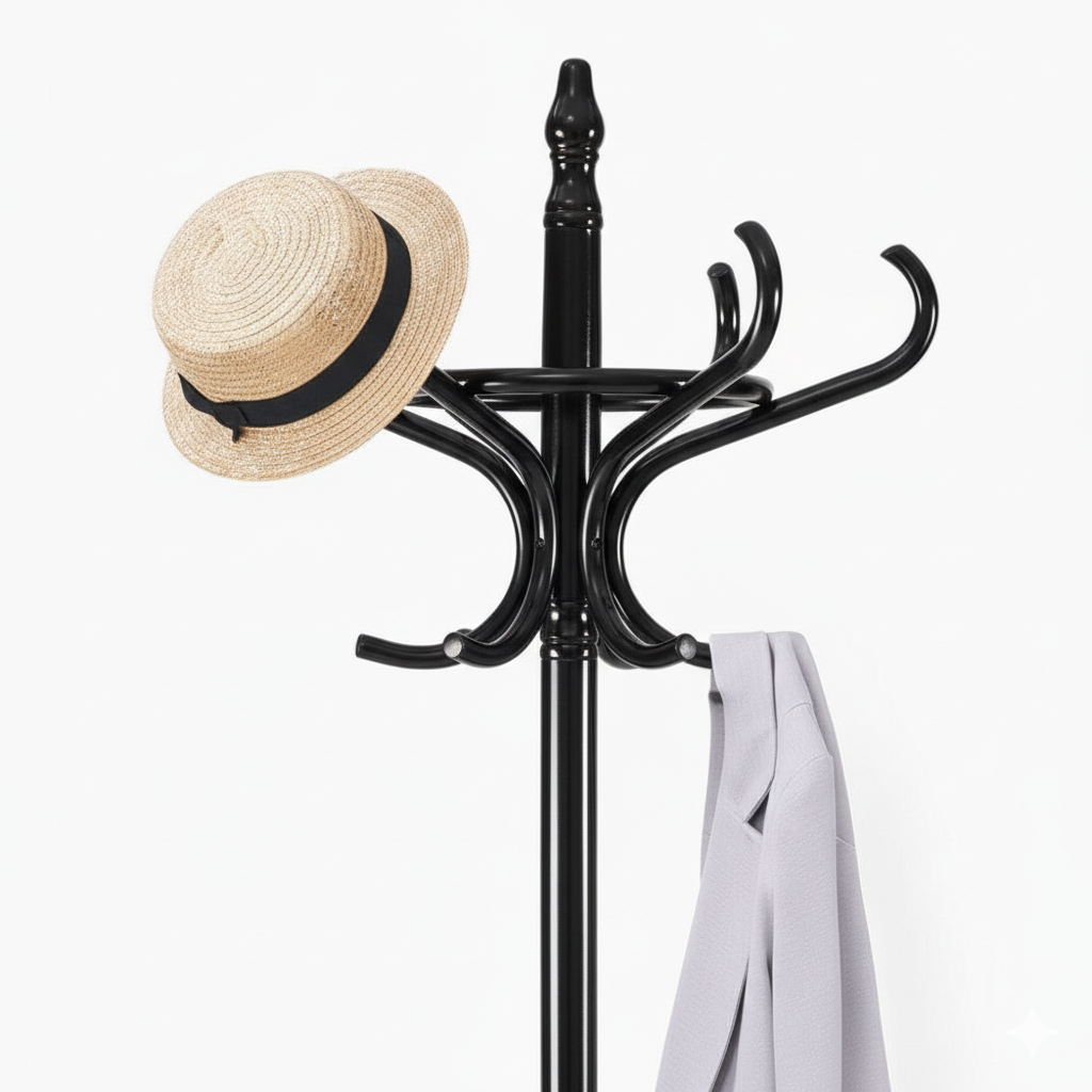 Porte Manteau Perroquet Noir