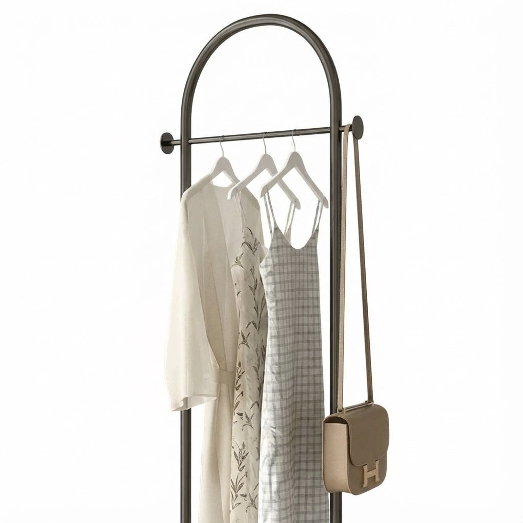Porte Manteau sur Pied Courbé noir