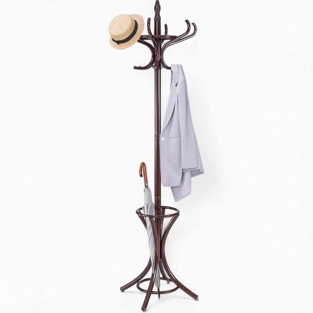 Porte Manteau Perroquet brun foncé