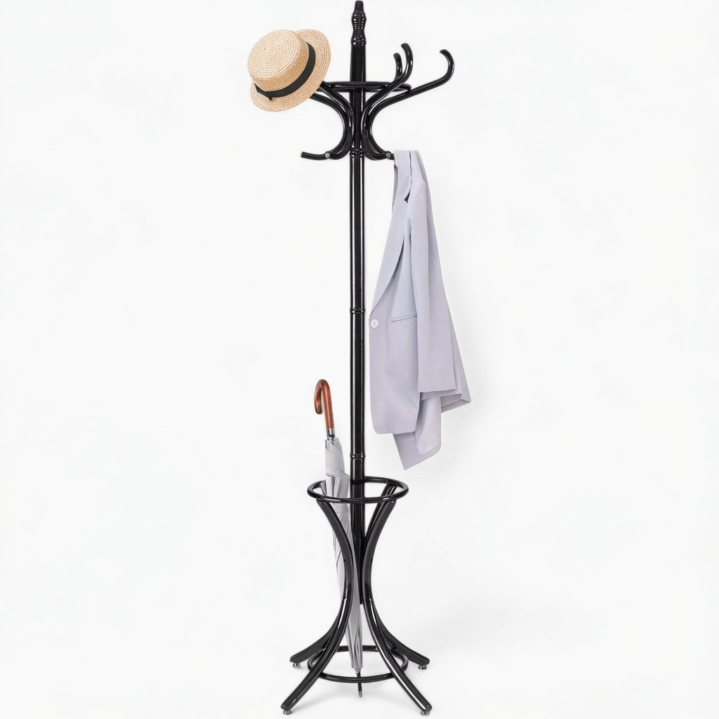 Porte Manteau Perroquet Noir