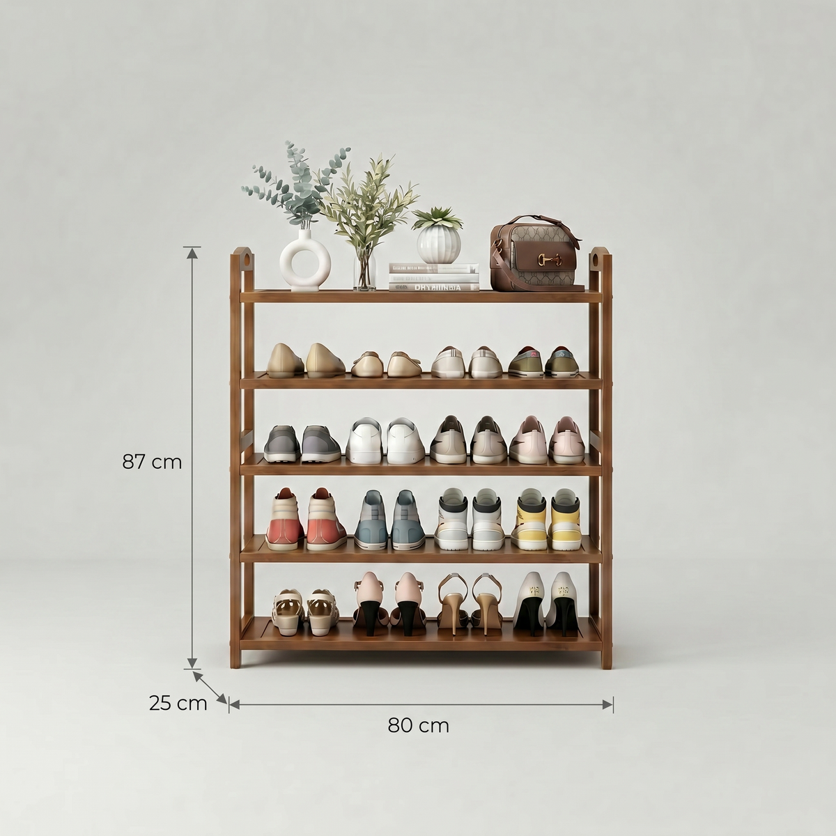 Meuble Chaussure Bois Foncé