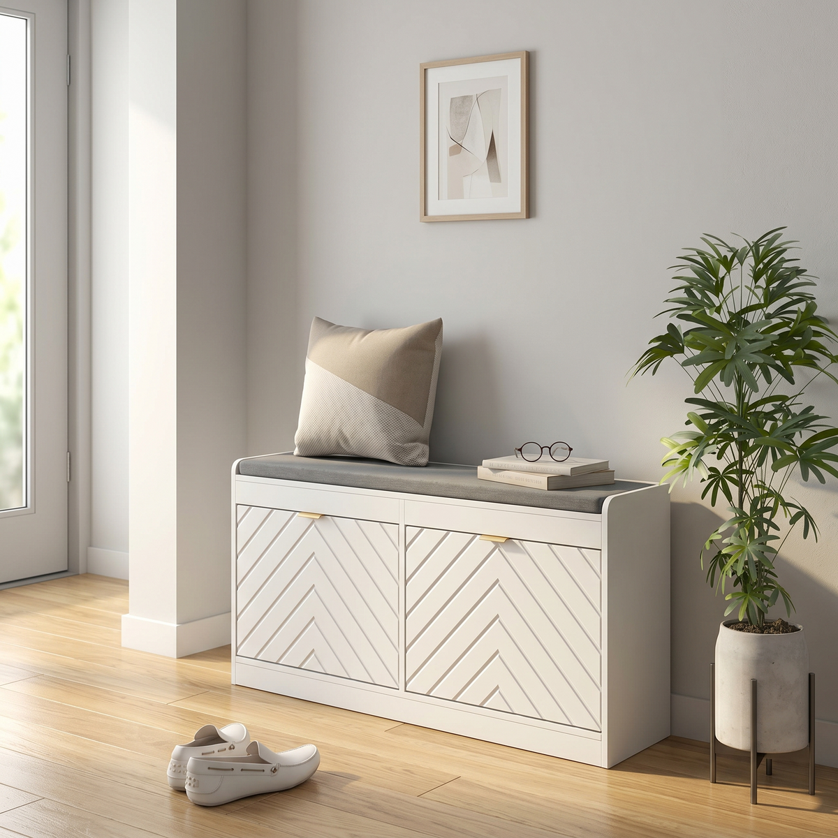 Meuble à Chaussure en Longueur Banquette Banc
