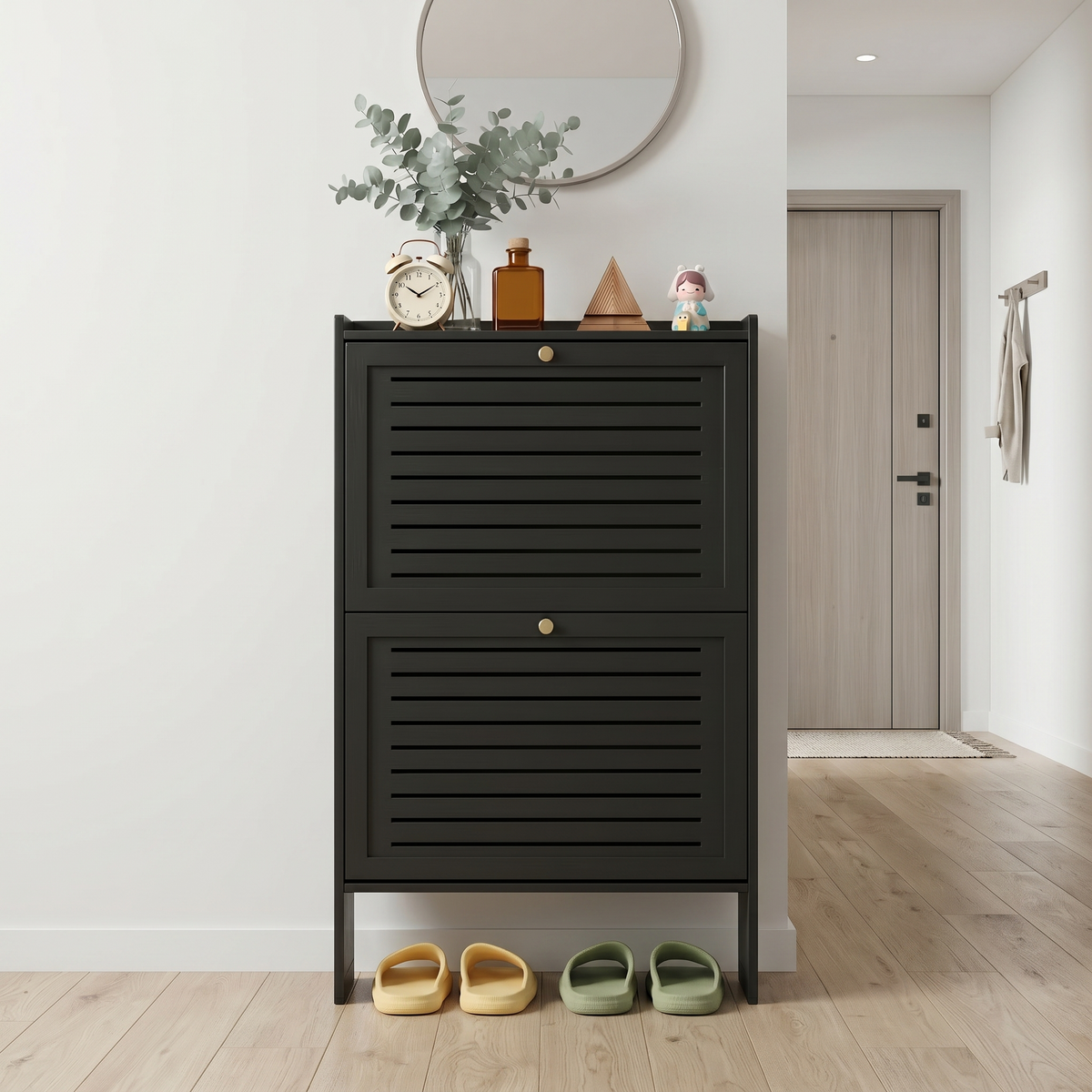 Meuble Rangement Chaussure Noir