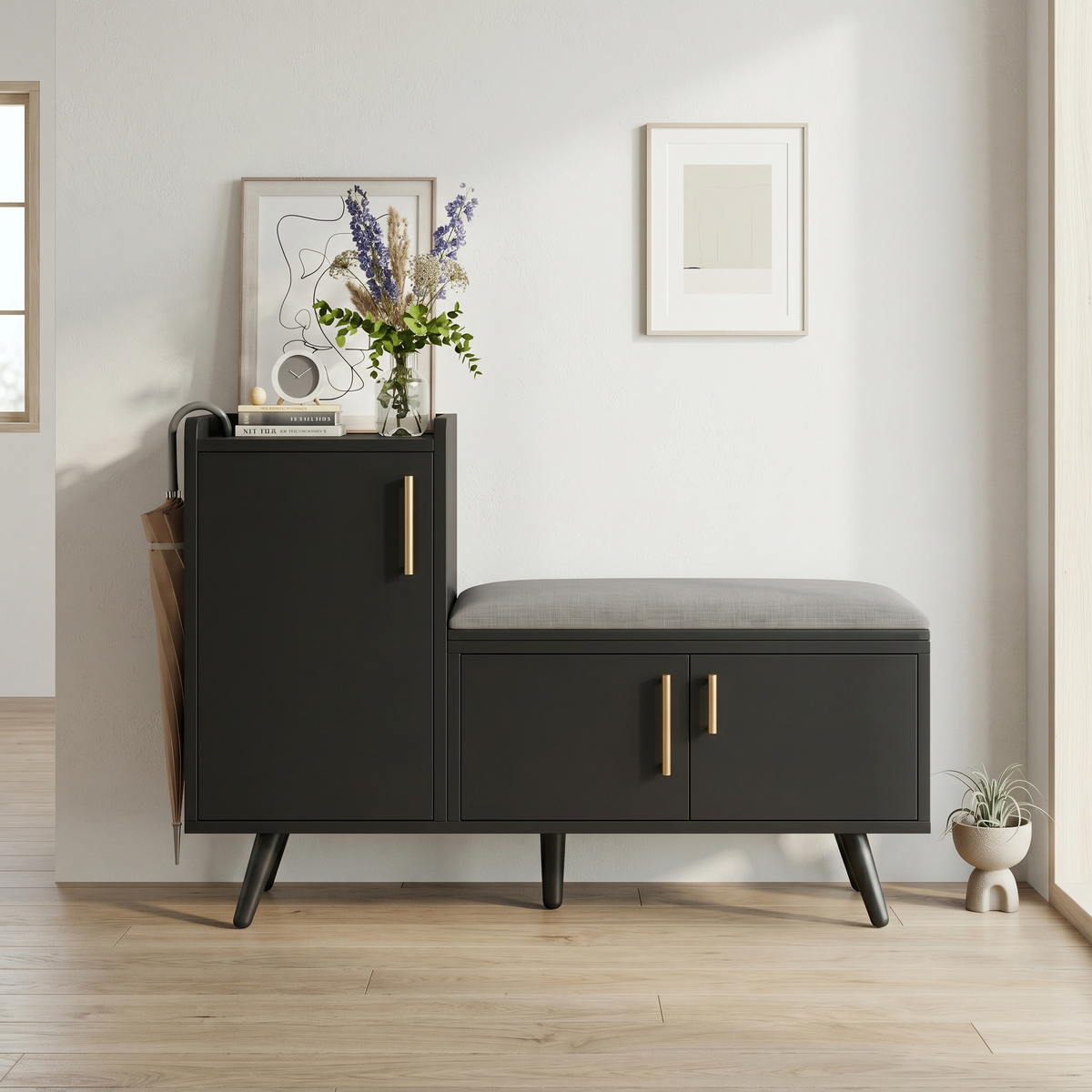 Meuble Chaussure Design Banc Entrée
