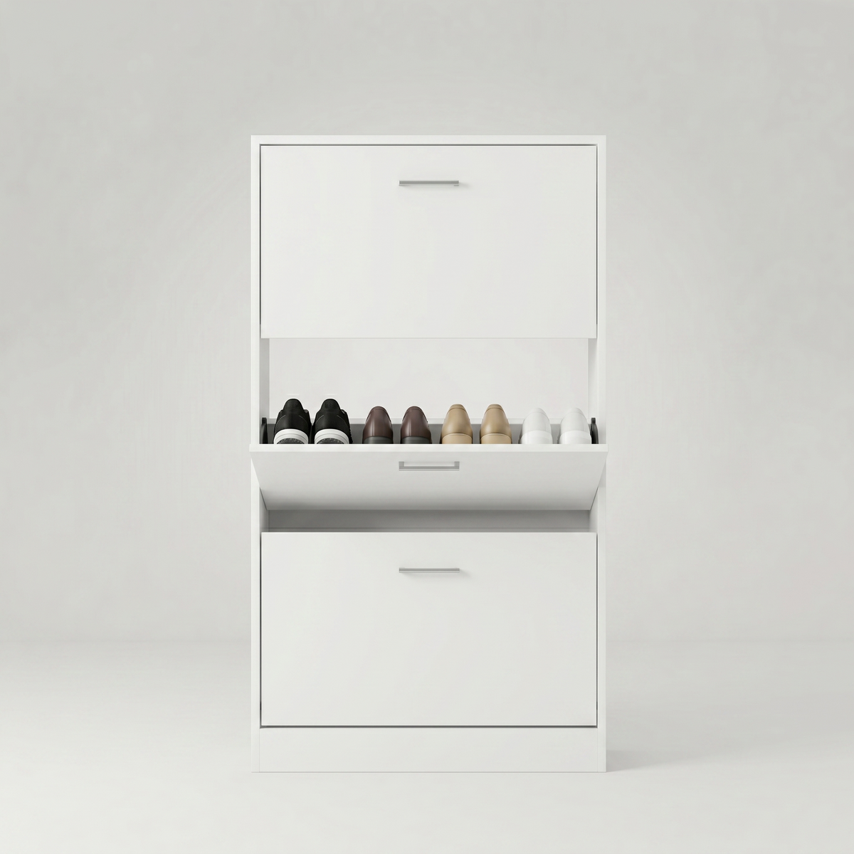 Meuble à Chaussures Blanc Chêne