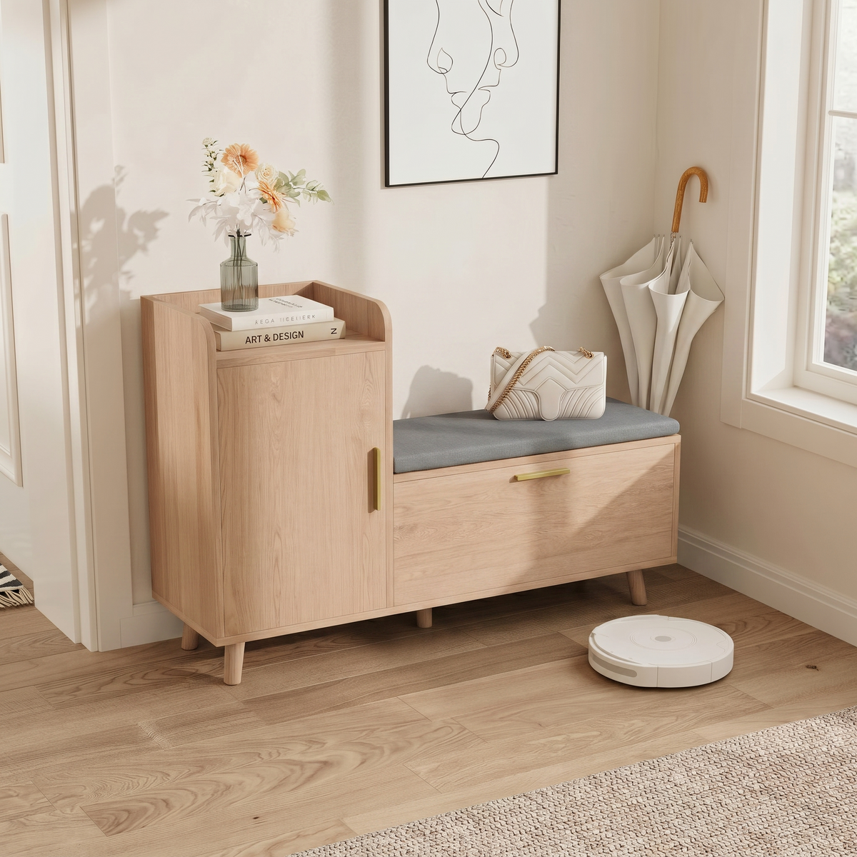 Meuble Chaussure avec Siège Banc