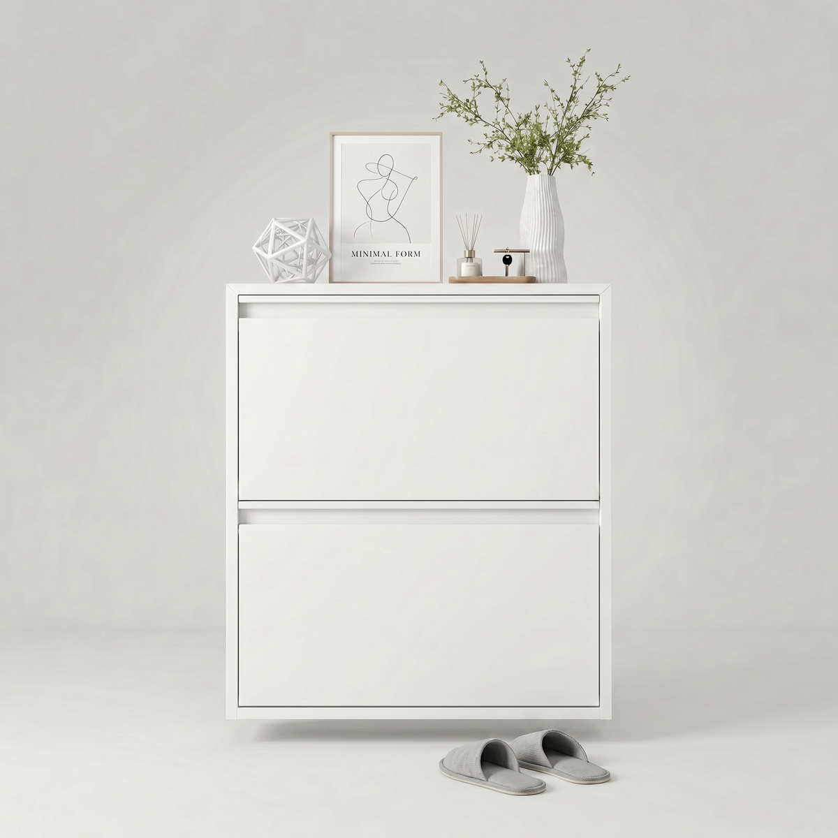Meuble Chaussure Suspendu Blanc