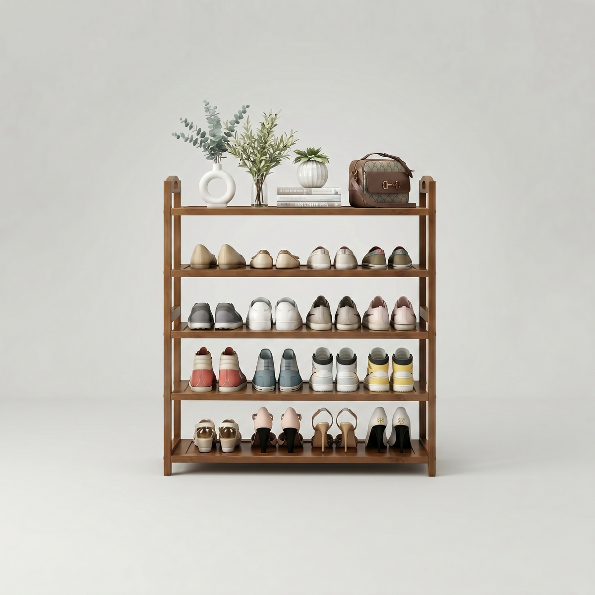 Meuble Chaussure Bois Foncé