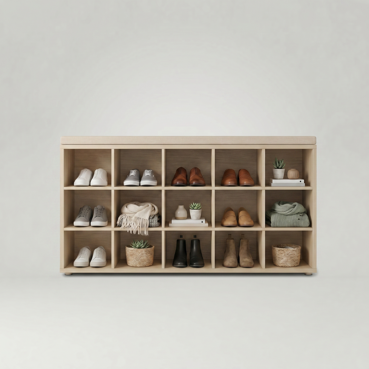 Meuble Chaussure Banc avec Coussin