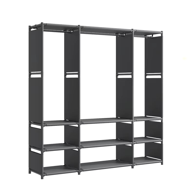 Porte Manteau Meuble Chaussure Triple Etagere Fermé noir