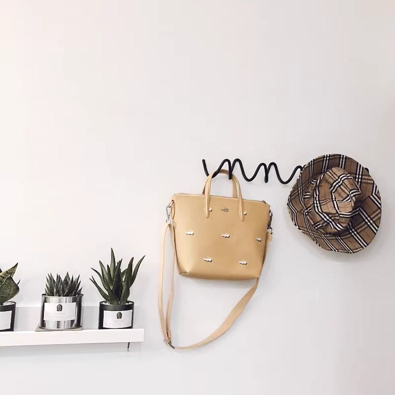 Porte Manteau design Vrille blanc