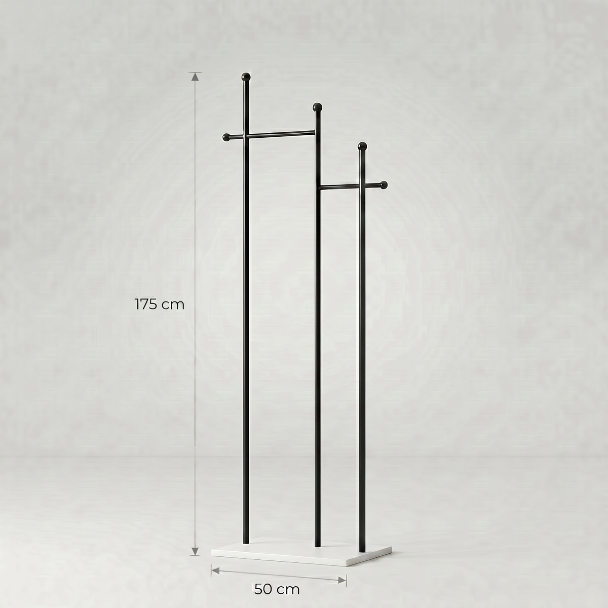 Porte Manteau sur Pied design blanc/noir