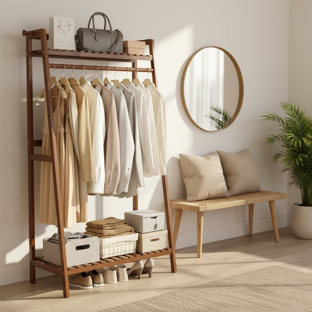 Porte Manteau Meuble Chaussure Dressing bois