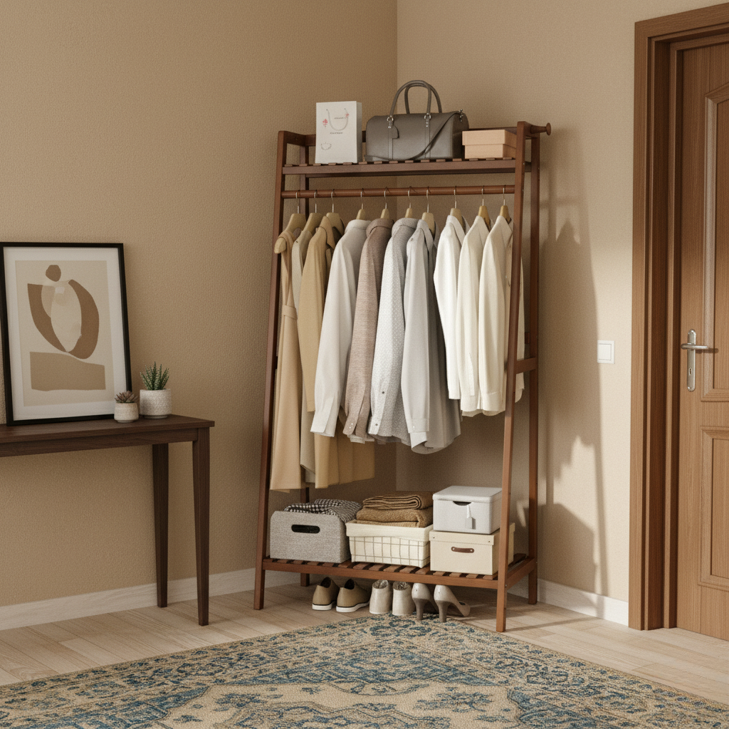 Porte Manteau Meuble Chaussure Dressing bois